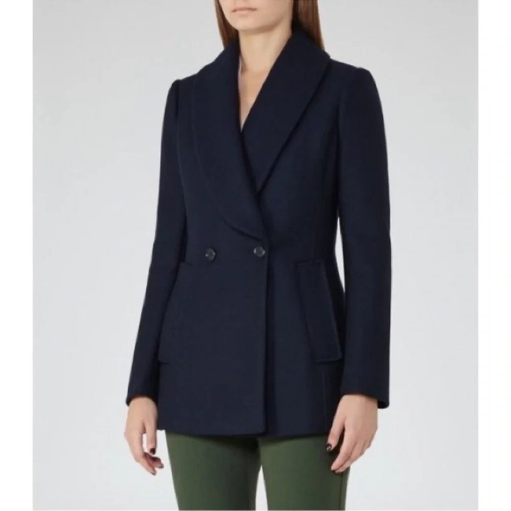 Reiss Malika Ink Navy Women's Blazer - Picture 3 of 7